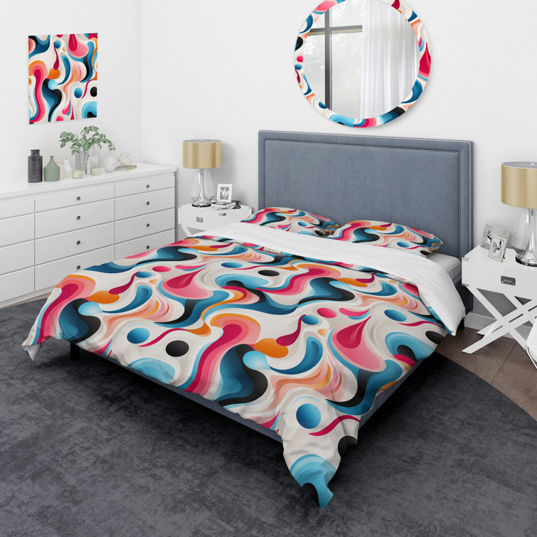 Bless International Larnakas Abstract Duvet Cover Set Wayfair Canada